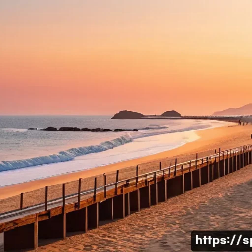정동진 해돋이 명소 - A breathtaking sunrise scene at Jeongdongjin beach near the train station, featuring a wide sandy sh...